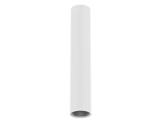 Witte Hanwha SBP-300CMP paalbevestigingsbeugel van 300mm voor beveiligingscamera's.