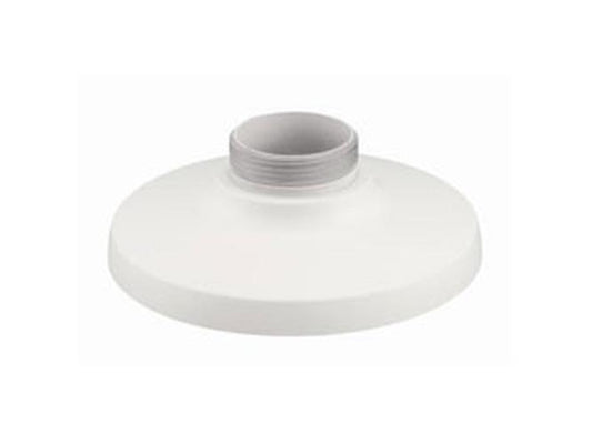 Witte Hanwha SBP-300HM5 aluminium muurbeugel voor beveiligingscamera's met schroefdraad.