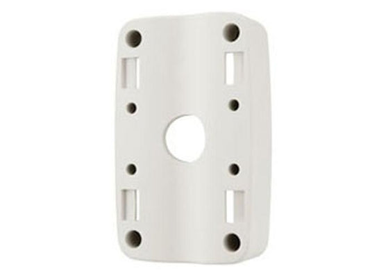 Witte Hanwha SBP-300PM1 pendantmontage adapter met robuust ontwerp voor professionele camerabevestiging.