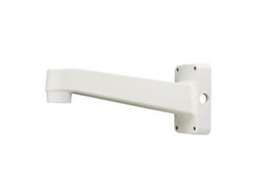 Witte Hanwha SBP-390WM2 wandmontagebeugel voor beveiligingscamera's met een robuust ontwerp van 115x183mm.