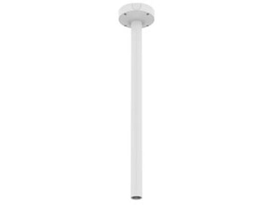 Witte Hanwha SBP-900CMW weerbestendige paalbevestigingsbeugel van 959 mm voor buitenmontage van beveiligingscamera's.