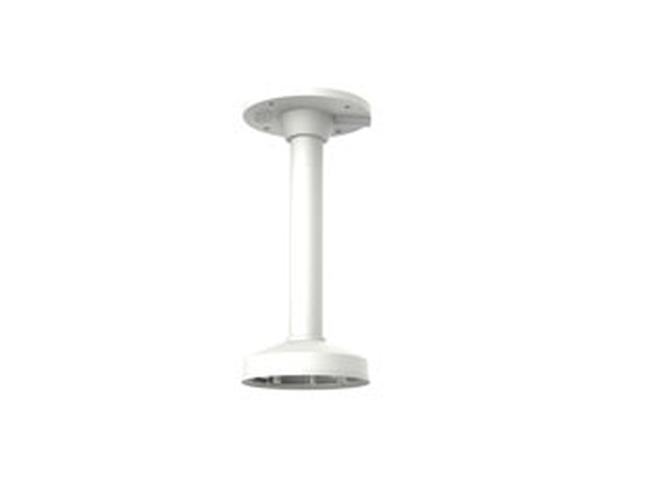 Witte aluminium Hikvision DS-1271ZJ-DM32 plafondbeugel voor dome camera's met een ronde montageplaat.