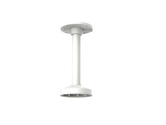 Witte aluminium Hikvision DS-1271ZJ-DM32 plafondbeugel voor dome camera's met een ronde montageplaat.