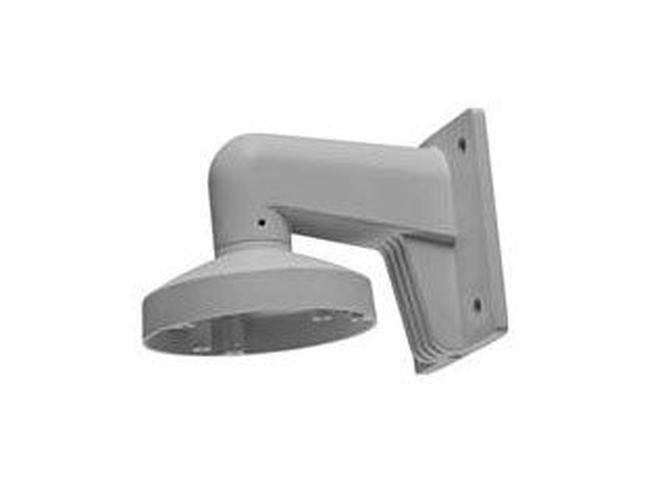 Witte aluminium muurbeugel voor Hikvision dome camera's met robuust wandmontageontwerp.