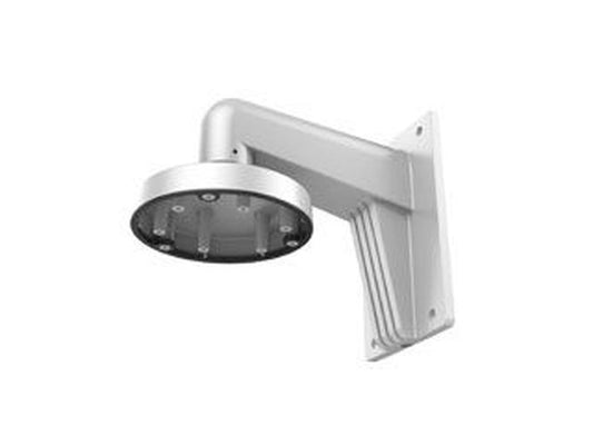 Witte aluminium muurbeugel Hikvision DS-1273ZJ-135 voor dome camera's met robuust wandmontageontwerp.
