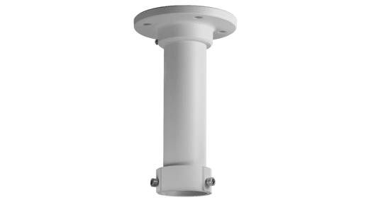 Witte aluminium hangbevestiging voor Hikvision dome camera's met plafondmontageplaat.