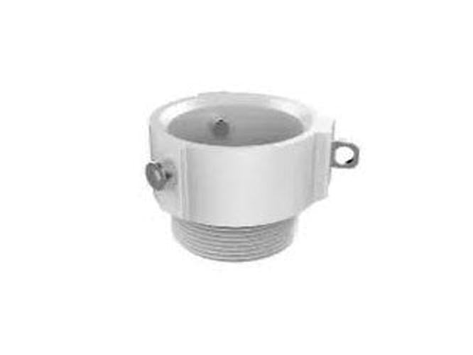 Witte Hikvision DS-1681ZJ aluminium afdekplaat voor beveiligingscamera's, Ø60x45mm voor een strakke montage.