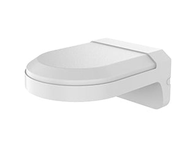 Witte aluminium muurbeugel voor Hikvision dome camera's met een robuust en strak design voor wandmontage.