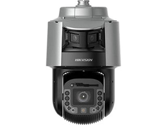 Grijze Hikvision 6MP Ultra PTZ speed dome camera met 25x zoom en actieve afschrikking.