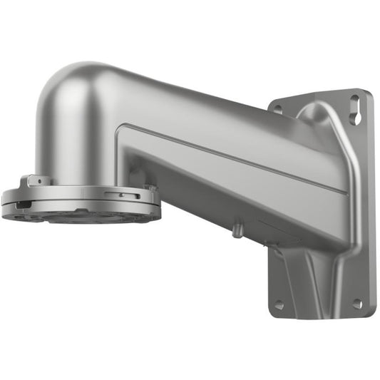 Grijze Hikvision DS-4603ZJ-PAAC aluminium muurbeugel voor beveiligingscamera's met robuust wandmontageontwerp.