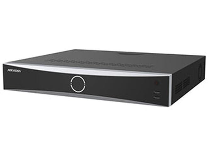 Zwarte Hikvision 16-kanaals AcuSense Vpro NVR met strak design en ventilatieopeningen aan de zijkant.