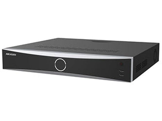 Zwarte Hikvision 16-kanaals AcuSense Vpro NVR met strak design en ventilatieopeningen aan de zijkant.