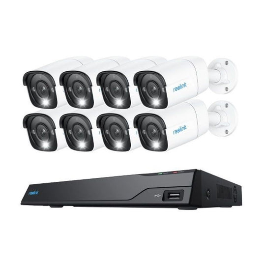 Reolink NVS16-12MB8 Bewakingssysteem - 8x 12MP PoE Camera's + 16CH NVR 4TB
