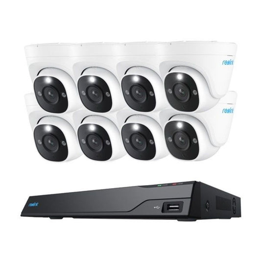 Reolink NVS16-12MD8 Camerasysteem - 8x 12MP PoE Spotlight Camera + 16CH NVR 4TB