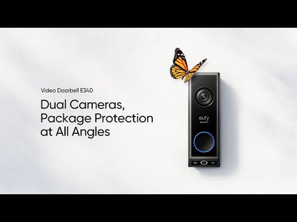 Eufy E340 Video Deurbel Draadloos Full HD + Gong 16GB