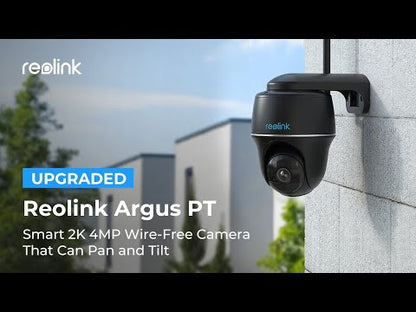 Reolink Argus B430 Zwart WiFi Batterij PTZ Camera - 5MP Pan Tilt Zonnepaneel