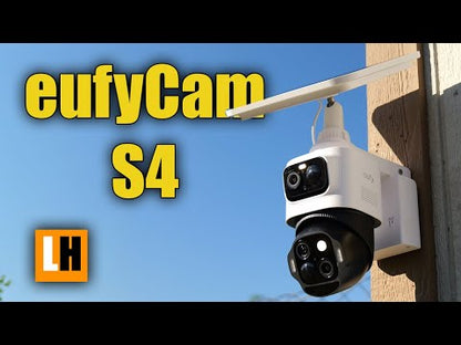Eufy SoloCam S4 4K Beveiligingscamera 360° Zonne-energie - Duopack (2 stuks)