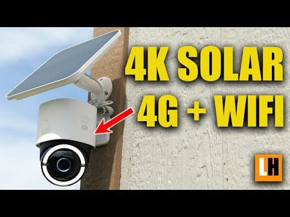 Eufy 4G LTE Camera S330 4K Beveiligingscamera 360° - WiFi + 4G met Zonnepaneel