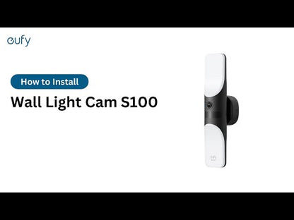 Eufy S100 Wandlamp met 2K Camera 1200 Lumen - AI Detectie Kleurennachtzicht