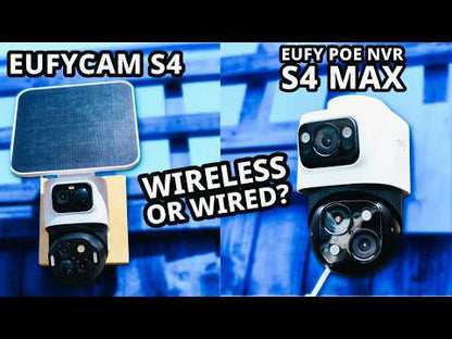 Eufy PoE Bullet-PTZ S4 4K Camera 360° Pan-Tilt-Zoom - Uitbreiding voor PoE NVR