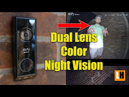 Eufy Video Deurbel E340 Dual-Camera 2K HDR - Pakketdetectie Kleurennachtzicht