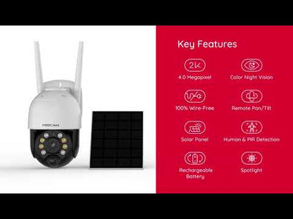 Foscam B4 - 4MP - Batterij camera