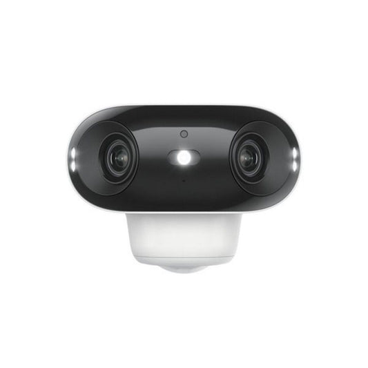 Reolink B740X 8MP dual-lens beveiligingscamera met wit-zwarte behuizing en ingebouwde spotlight voor nachtzicht.