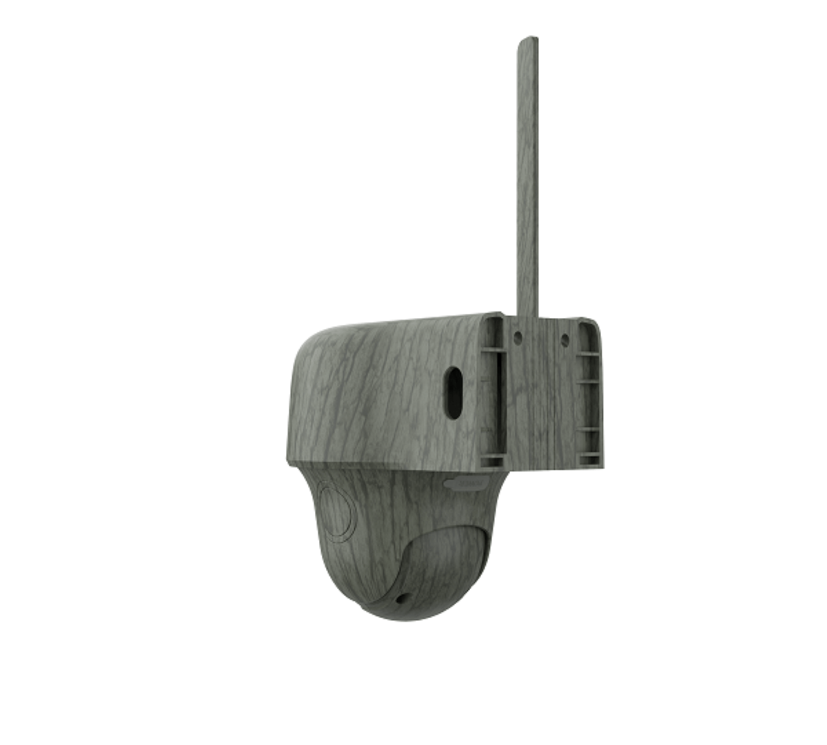 Reolink G450 4K wildlife camera met camouflagepatroon, PTZ-lens en antenne voor 4G LTE-verbinding.