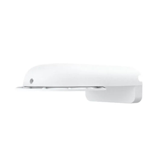 Witte Reolink RLA-BKW4 wandmontagebeugel met kabelmanagement voor een nette installatie van beveiligingscamera's.