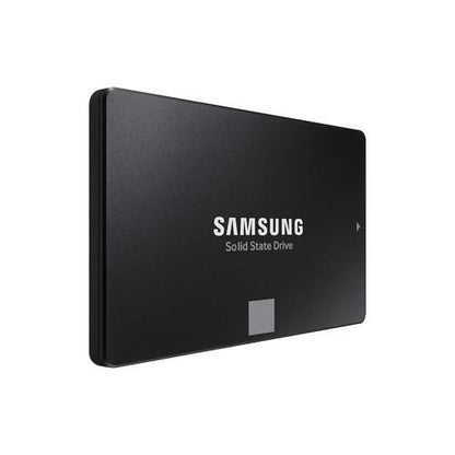 Zwarte Samsung 870 EVO 1TB SSD voor Eufy HomeBase 3 opslaguitbreiding.
