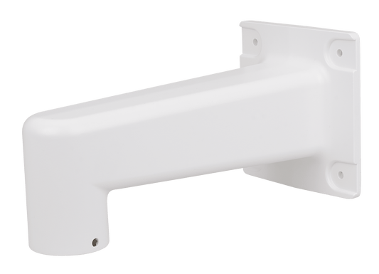 Witte Vivotek AM-218 V02 wandarm voor beveiligingscamera's met een robuuste constructie en 270mm uitsteek.